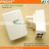 Online mobile shopping multi 4 port usb home charger