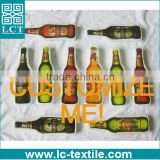 customize wine beer bottle shaped 140-180gsm cotton compressed t shirt LCTY-004