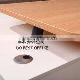Modern Design Simple Office Table Metal Frame Office Desk thumbnail-2