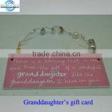 Wholesale Birthday Card for Granddauthers w/ Plastic Diamonds From Shenzhen Supplier thumbnail-1