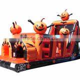 Inflatable Pumpkin Obstacle Course,obstacle Slides