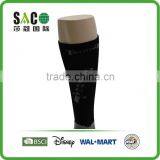 Grey Free Terry Black Knee-high Nylon Sports Socks thumbnail-4