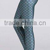 Lady's Printed Wide Waistband High Compression Workout Yoga Leggings thumbnail-2