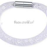 20 Mixed Color Mesh Stardust Bracelet , Magnet Clasp Bracelet Mesh Bracelet for Woman thumbnail-5