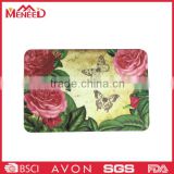 Family use rose and butterfly print plastic melamine chopping board for vegetable