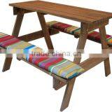 High Quality Outdoor Kids Children Wooden Picnic Table thumbnail-1