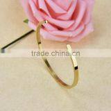 Hot Selling Sex Rose Gold Engrave Stainless Steel Bangle