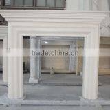 Beige and Yellow Sandstone Fireplace Mantels thumbnail-1