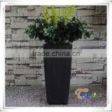 High Quality Polyresin Square Tall Garden Line Planters thumbnail-2