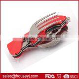 Detachable Picnic Tool Folding Camping Tool Portable Stainless Steel Fork Outdoor Tableware Spoon & Knife thumbnail-4