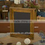 Wholesale Wooden Antique Chalkboard With Wooden Frame and Hooks Can Be Hung Zakka Vintage Style Furnishing Articles 39*39*40cm thumbnail-1