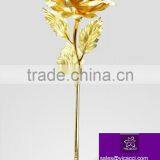 24k 25cm Gold Foil Rose Flower Best Valentine's Wedding Mother Days Gift With Gift Box thumbnail-2
