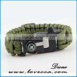 Military Color Emergency Survival 550 Paracord Braided Bracelet Manufacturer thumbnail-1