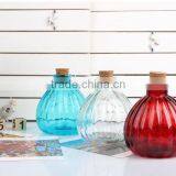 Wholesale Colored Pumpkin Shape Glass Vase With Cork thumbnail-1