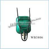 Heavy Duty Metal Tray Green Color Wheelbarrow For Sale thumbnail-4