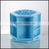 Made in China High Quality White ABS Big Rotatable Cosmetics Display Shelf Wholesale thumbnail-6