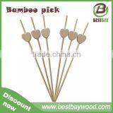 Chistmas Party Cocktail Decoration Heart-shaped Bamboo Skewers,bamboo Skewers Wholesale thumbnail-1