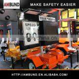 Compact Radar Speed Trailer Traffic Flashing Radar Speed Limit LED Signs thumbnail-4