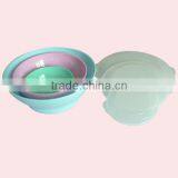 3 Pcs Plastic Salad Bowl With Lid Salad Bowl thumbnail-3