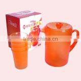 1.6L Popular Clear Plastic Cooler Water Jug With 4 Cups thumbnail-5