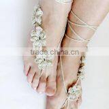 2015 New Product Women Body Jewelry Wedding Crochet Barefoot Sandals thumbnail-2