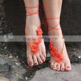 2015 New Product Women Body Jewelry Wedding Crochet Barefoot Sandals thumbnail-4