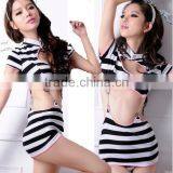 Women Hollow Out Striped Sexy Dress BB0050 thumbnail-1