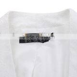 2014 New Arrival Cream Contrast Lace Blazer Jacket thumbnail-4