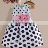 2016 Wholesale Baby Girls Summer Dot Dress thumbnail-2