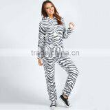 Wholesale Factory Price Zebra Stripes Couple Casual Adult Polyester Onesie thumbnail-1