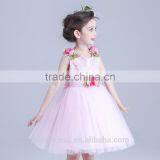 New Model Girl Dress Gauze Princess Dress Sleeveless Flowers Child White Angel Dress thumbnail-2