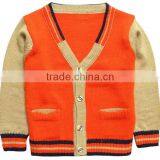 Little Baby Boy v Collar Kids Wool Cashmere Cardigan Sweater thumbnail-6
