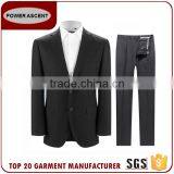 2017 Wholesale Custom Classic Style Regular Fit 2 Button Black Mens Suit