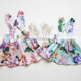 New Design Baby Girl Dress Flower Printed Kids Summer Wholesale Children's Clothing thumbnail-2