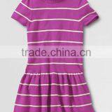 STRIPED TURTLE NECK DRESS FOR GIRLS
