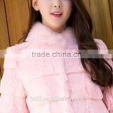 New Genuine Rex Rabbit Fur Women's Ultra Long Outerwear Fashion High Quality Fur Coats Fur Clothing thumbnail-6