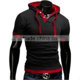 2016 New Fashion Men Plain Dyed t Shirts Men Casual Clothing thumbnail-2