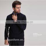 Juqian WOOL /POLYESTER Mixed Round Neck Black Mens Security Uniform Pullover Security Sweater thumbnail-5
