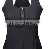 Walson Neoprene Sauna Sweat Belt Latex Waist Trainer Vest Zippers Body Shaper Underbust thumbnail-1