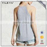 2017 High-neck Customizable Sleeveless Casual Tops thumbnail-2