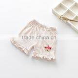 Wholesale Striped Ruffle Shorts for Little Girls thumbnail-5