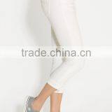 Silver Jeans Suki High Rise Capri in White #82514 thumbnail-2