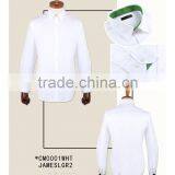 100% Cotton Blue Poplin Custom Made to Measure Custom Mens Dress Shirt thumbnail-6