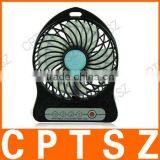 Fashion Summer Cool Super Wind Portable Lithium Battery Fan ABS Material With Portable USB Cable thumbnail-3