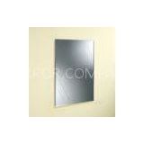 Clear Silver Square Bathroom Mirror For Room Decorating , Wall Mounted Mirror