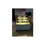 Dessert Double Glass Door Fridge 1.2 Meter , 540W Cake Display Freezer R134a