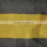 Yellow Jacquard Scallop Table Runner