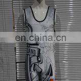 Wholesales Super Quality Most Popular Superman Customized Wrestling Singlet thumbnail-1