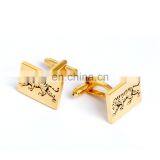 Gold Square Tiger Cufflinks Brand for Mens French Shirt thumbnail-1