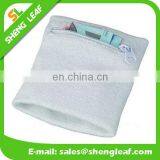 White Zippered Pocket Wristband thumbnail-1
